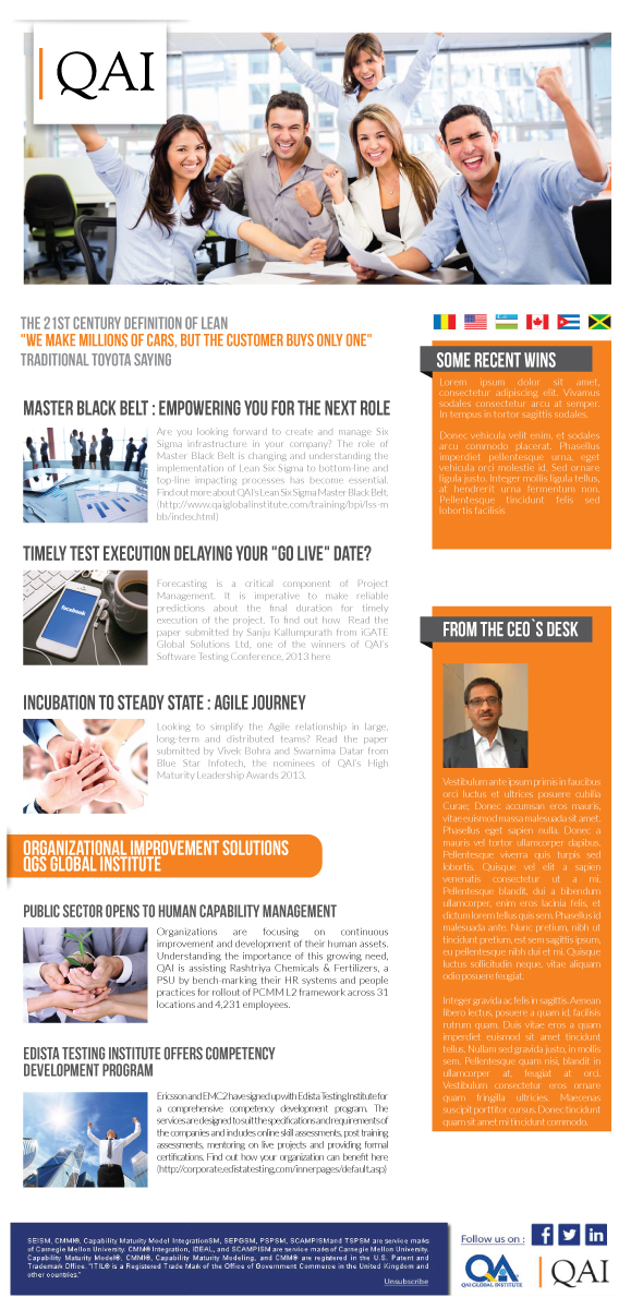 Newsletter Design by JCR for this project | Design #4276553