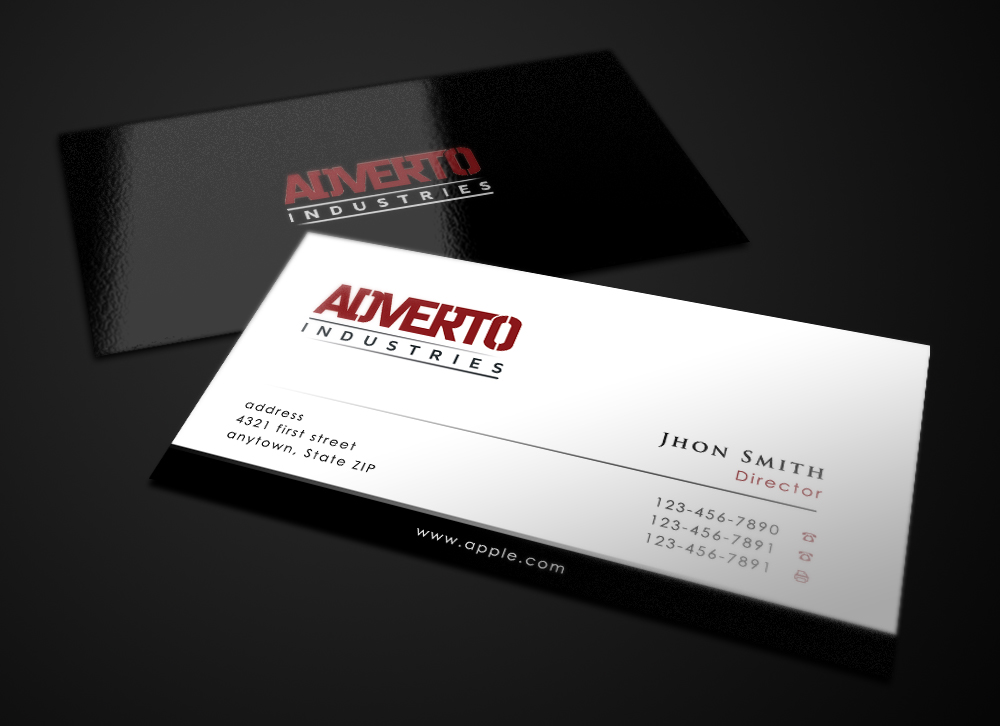 Diseño de Tarjeta de Presentación por Eggo May P para Adverto Industries | Diseño #4159541