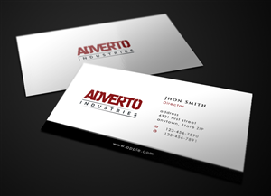 Business Card Design by Eggo May P for Adverto Industries | Design: #4159558