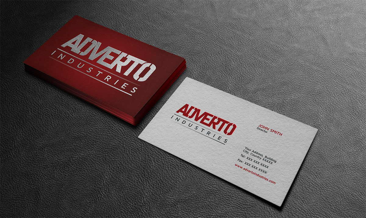 Business Card Design by Cyanide Designz for Adverto Industries | Design #4162257