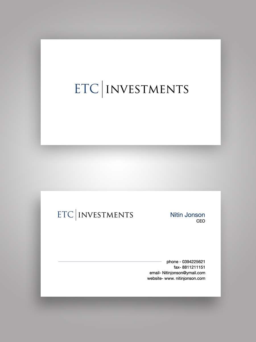 Business Card Design by Satyajit Sil Creations for this project | Design #4158104