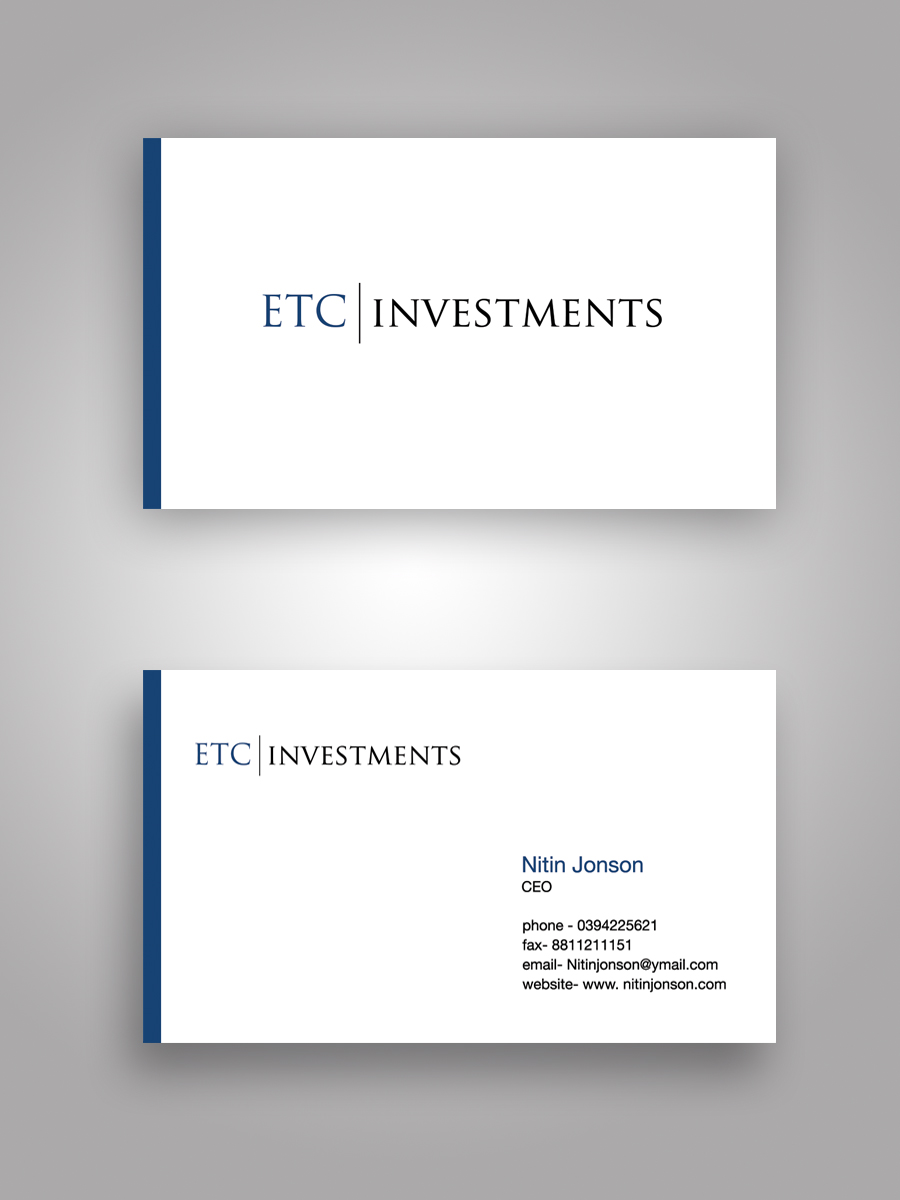 Business Card Design by Satyajit Sil Creations for this project | Design #4158126
