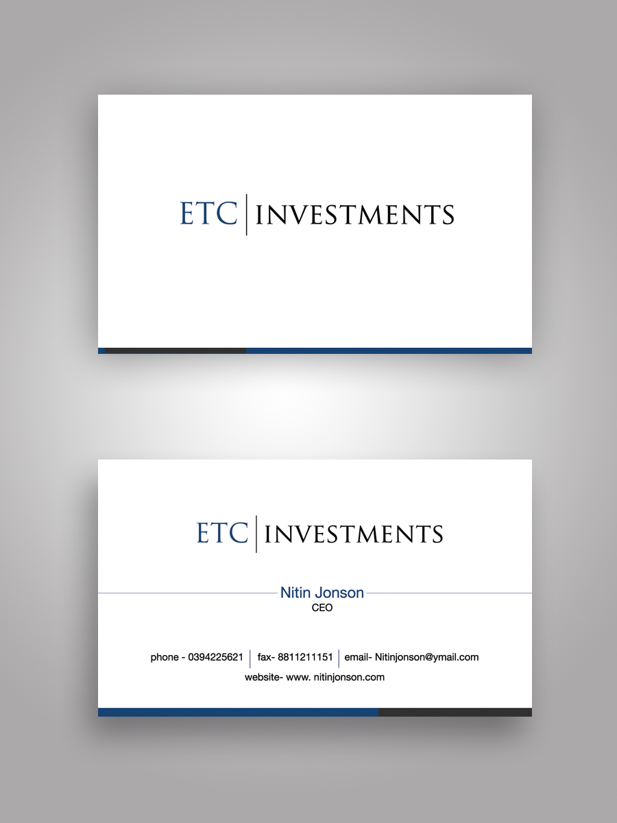 Business Card Design by Satyajit Sil Creations for this project | Design #4158150