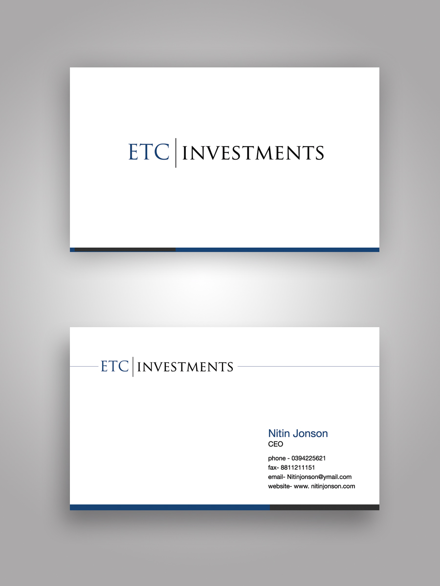 Business Card Design by Satyajit Sil Creations for this project | Design #4158176