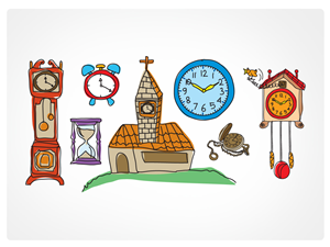 Watches and Clocks Illustrations for Children | Illustration-Design von Vicez