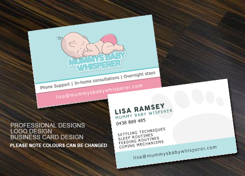 baby business card design for a company in australia design 4360230
