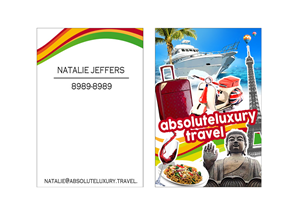 Business Card Design by ordelya.nicole for Absolute Luxury Travel Pty Ltd | Design: #4173397