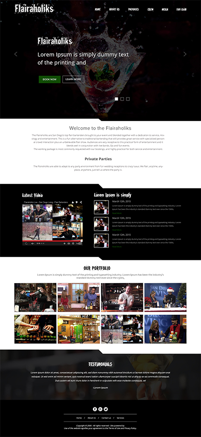 Web Design par TheCodeWire pour Bartenders Pimp | Design #5683882