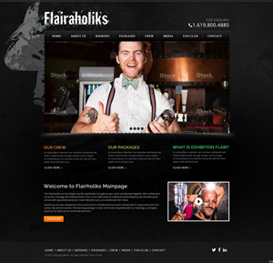 Web Design by pb for Bartenders Pimp | Design: #5609132