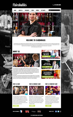 Web Design by pb for Bartenders Pimp | Design: #5719092