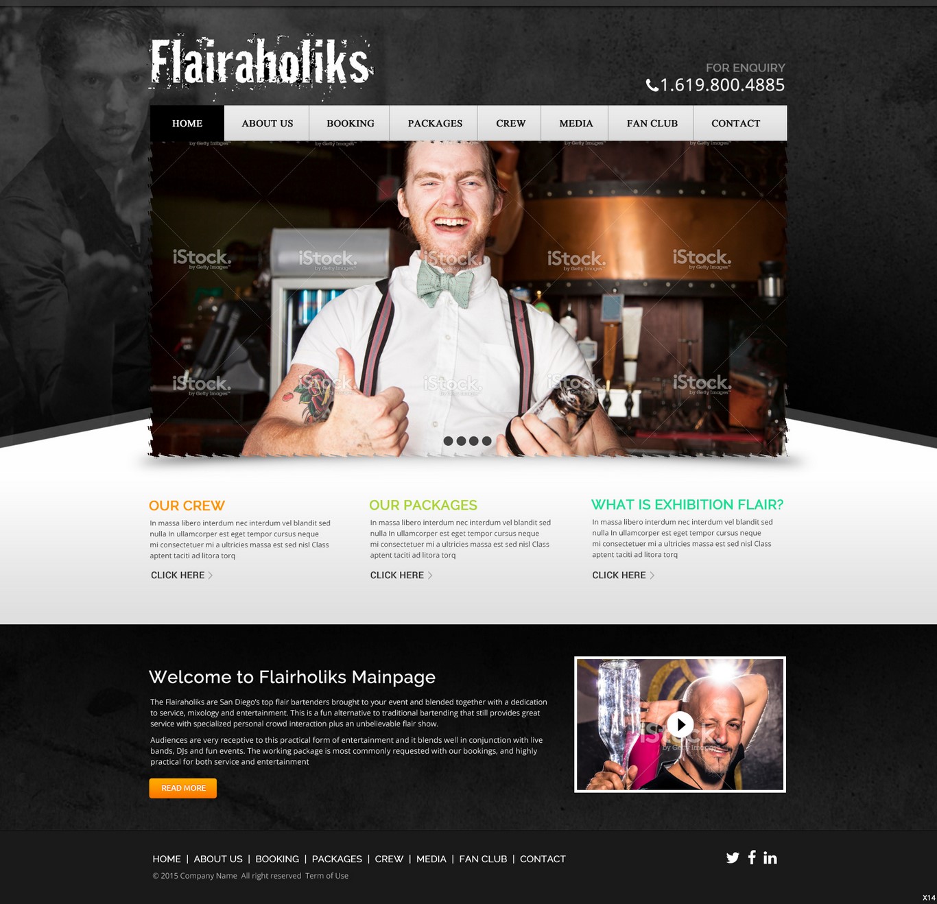 Web Design by pb for Bartenders Pimp | Design #5721256