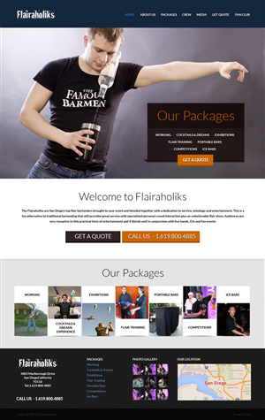 Web Design by bedesign for Bartenders Pimp | Design #5709077