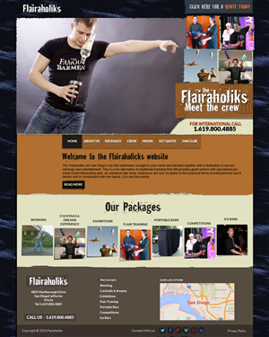 Web Design by bedesign for Bartenders Pimp | Design: #5733951