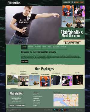 Web Design by bedesign for Bartenders Pimp | Design: #5733993
