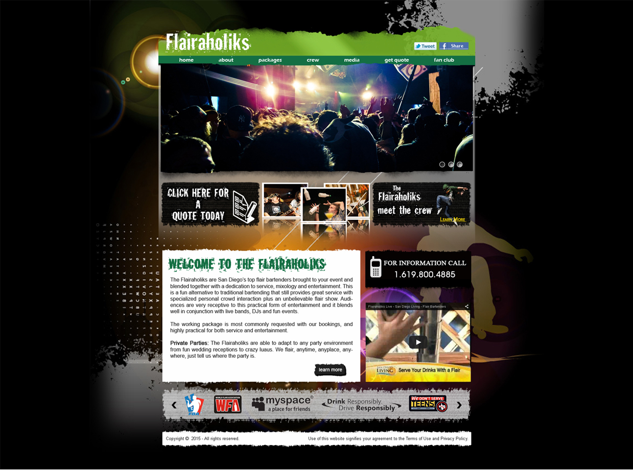 Web Design by deep2013 for Bartenders Pimp | Design #5609213
