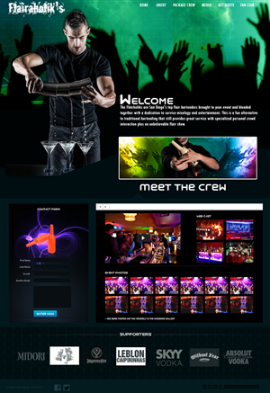 Web Design by mylucena-solutions for Bartenders Pimp | Design: #5750377