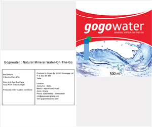 WATER SACHET DESIGN NEEDED