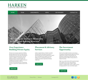 Design Wordpress par wolf pour Harken Capital | Design : #1167486