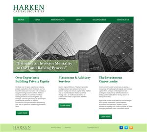 Design Wordpress par wolf pour Harken Capital | Design : #1167488