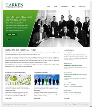 Design Wordpress par pb pour Harken Capital | Design : #1167529
