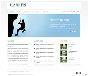 Design Wordpress par pb pour Harken Capital | Design : #1168657