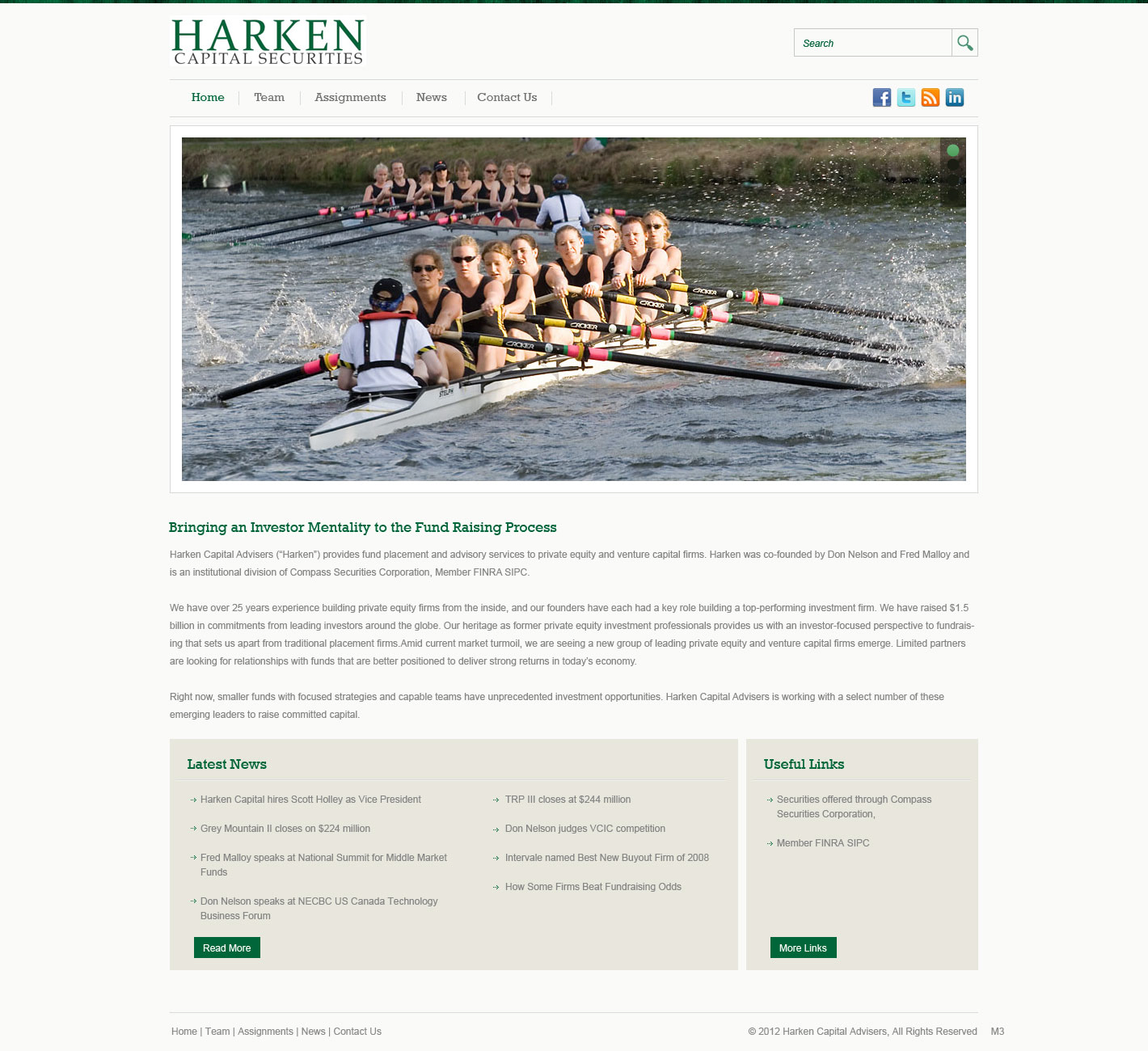 Wordpress Design by pb for Harken Capital | Design #1168683