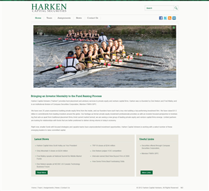 Design Wordpress par pb pour Harken Capital | Design : #1168683