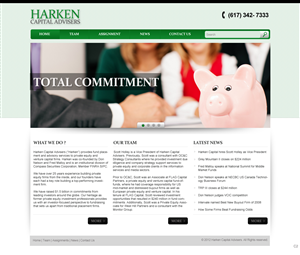 Design Wordpress par pb pour Harken Capital | Design : #1169109