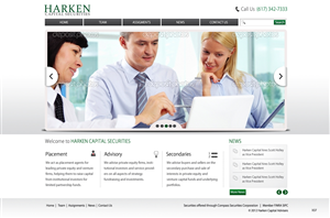 Design Wordpress par pb pour Harken Capital | Design : #1173056