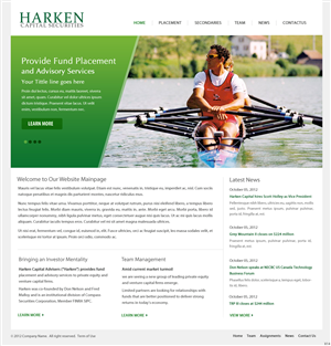 Design Wordpress par pb pour Harken Capital | Design : #1180934