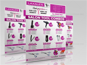 Brochure Design by CENTERSPREAD for Laxales Hair and Beauty Supplies | Design: #4178397