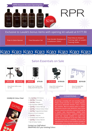 Brochure Design by Tariq Shamim for Laxales Hair and Beauty Supplies | Design: #4185778