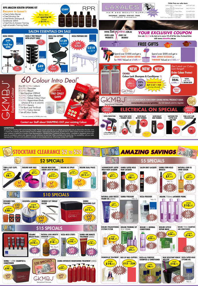 Brochure Design by UrbainFX for Laxales Hair and Beauty Supplies | Design #4196388