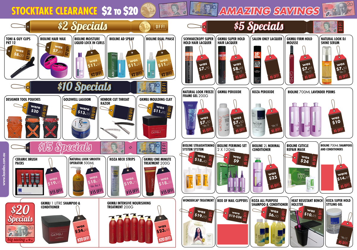 Diseño de Brochure por UrbainFX para Laxales Hair and Beauty Supplies | Diseño #4199709