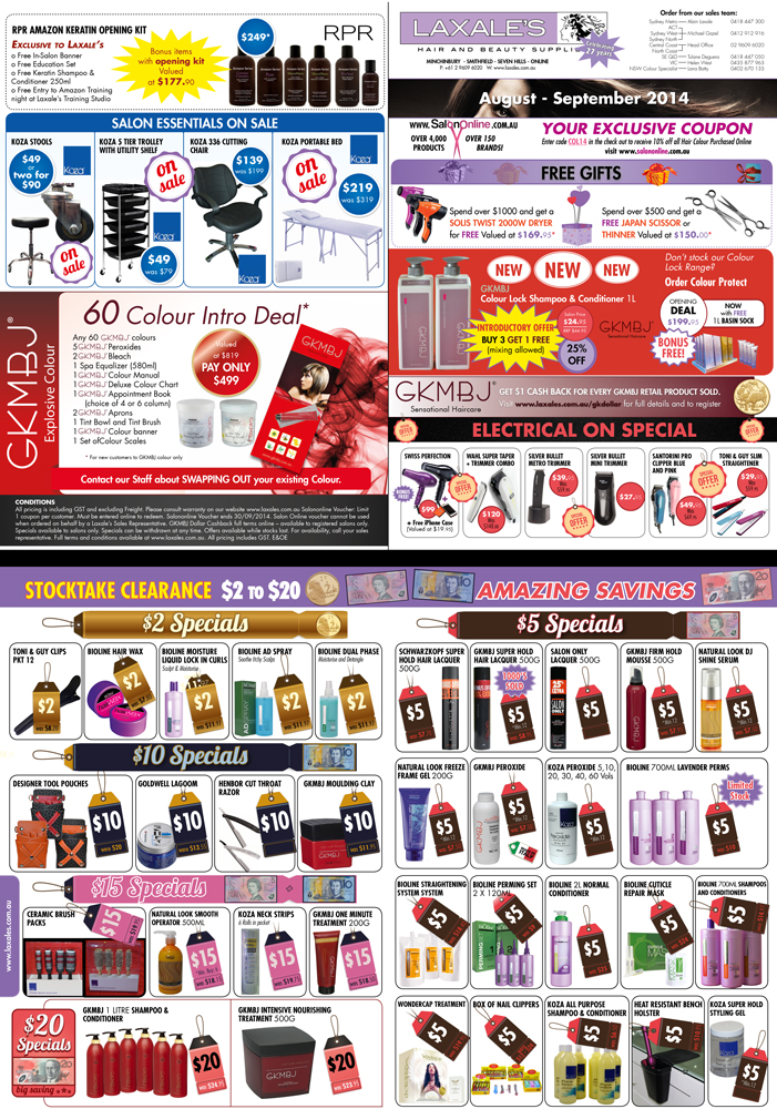 Design de Brochure par UrbainFX pour Laxales Hair and Beauty Supplies | Design #4205404