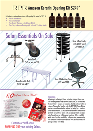 Brochure Design by  hurricanesong for Laxales Hair and Beauty Supplies | Design: #4183666