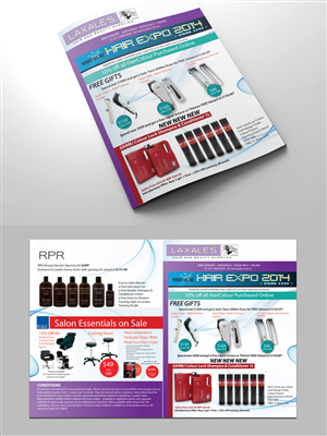Brochure Design by nafizrahat for Laxales Hair and Beauty Supplies | Design: #4172548