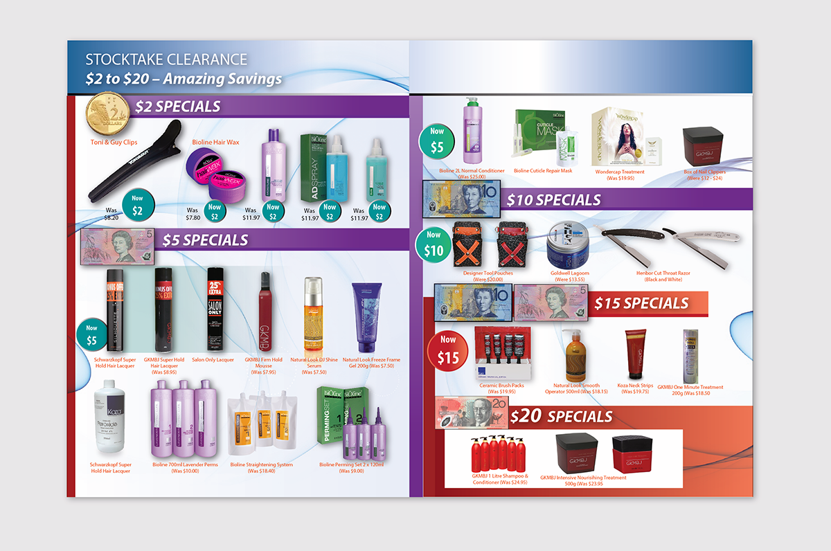 Diseño de Brochure por nafizrahat para Laxales Hair and Beauty Supplies | Diseño #4179322