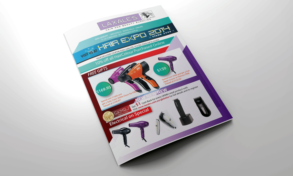 Diseño de Brochure por nafizrahat para Laxales Hair and Beauty Supplies | Diseño #4185371