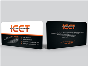 Business Card Design by Hardcore Design for Integrity Clinical Consulting and Training LLC | Design #4187844
