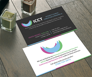 Business Card Design by Sarah Haroon for Integrity Clinical Consulting and Training LLC | Design: #4176479