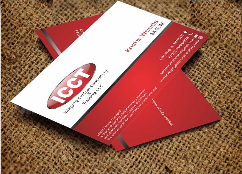 Business Card Design by AwsomeD for Integrity Clinical Consulting and Training LLC | Design #4178493