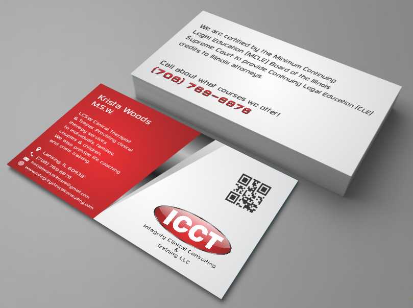 Business Card Design by AwsomeD for Integrity Clinical Consulting and Training LLC | Design #4178516