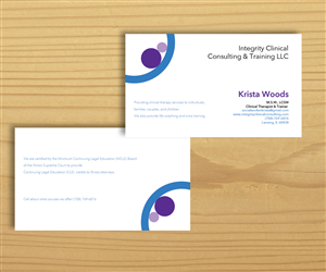 Business Card Design by  hurricanesong for Integrity Clinical Consulting and Training LLC | Design: #4175380