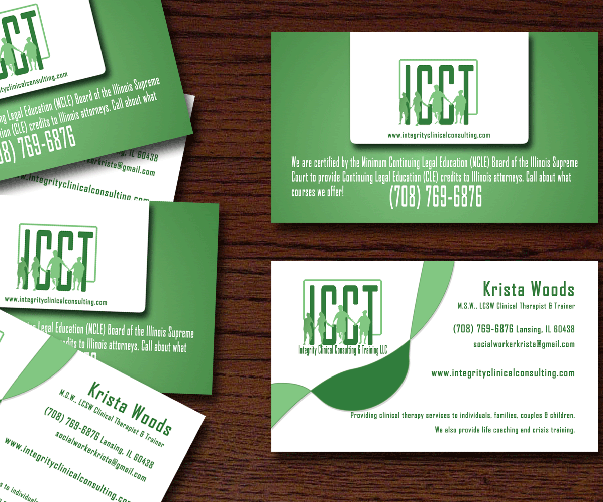 Business Card Design by ioannis1983gr for Integrity Clinical Consulting and Training LLC | Design #4187157