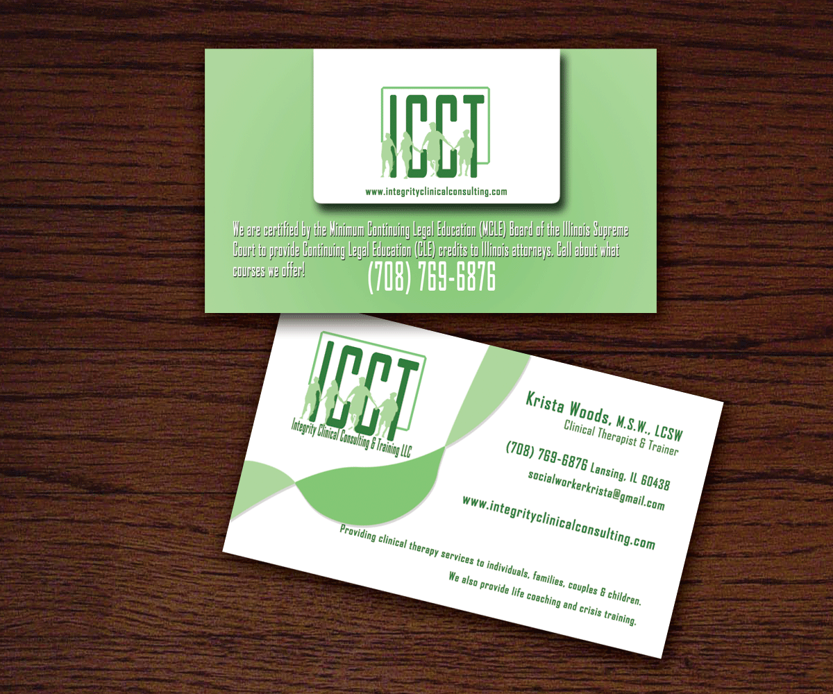 Visitenkarten-Design von ioannis1983gr für Integrity Clinical Consulting and Training LLC | Design #4195700