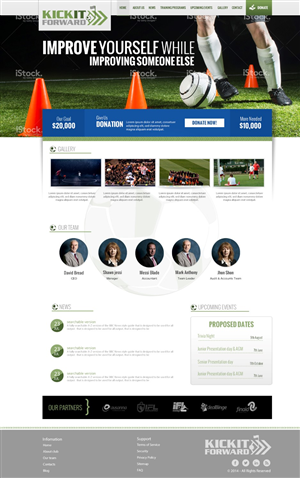 Kick it Forward Website Design (design layout only) | Web-Design von TechWise