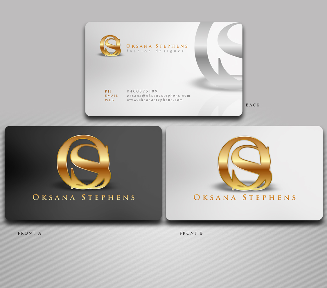 fashion designer business cards