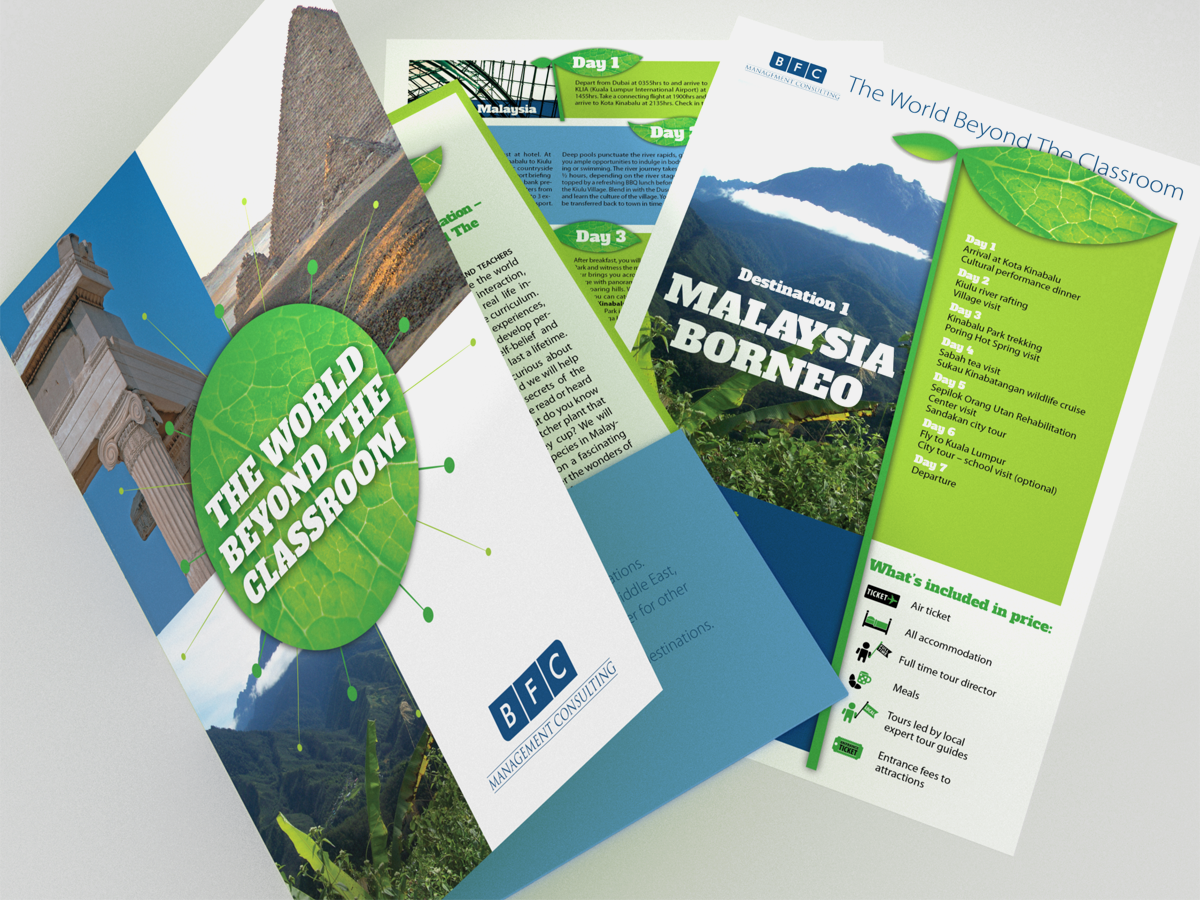 Design de Brochure par Bogi pour BFC Travel Management | Design #1189109
