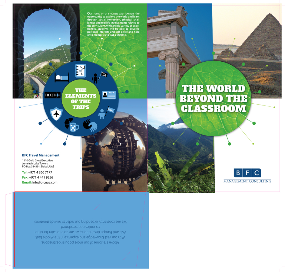 Brochure Design by Bogi for BFC Travel Management | Design #1189126